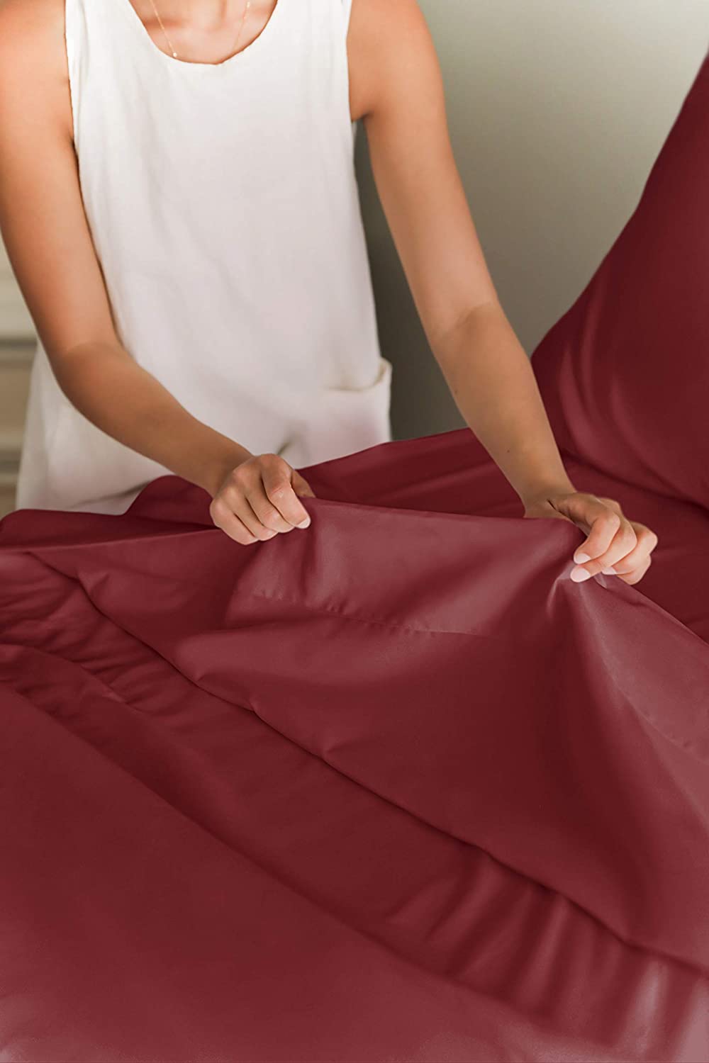 Cotton 400 Thread Count 4 Piece Deep Pocket Sheet Set