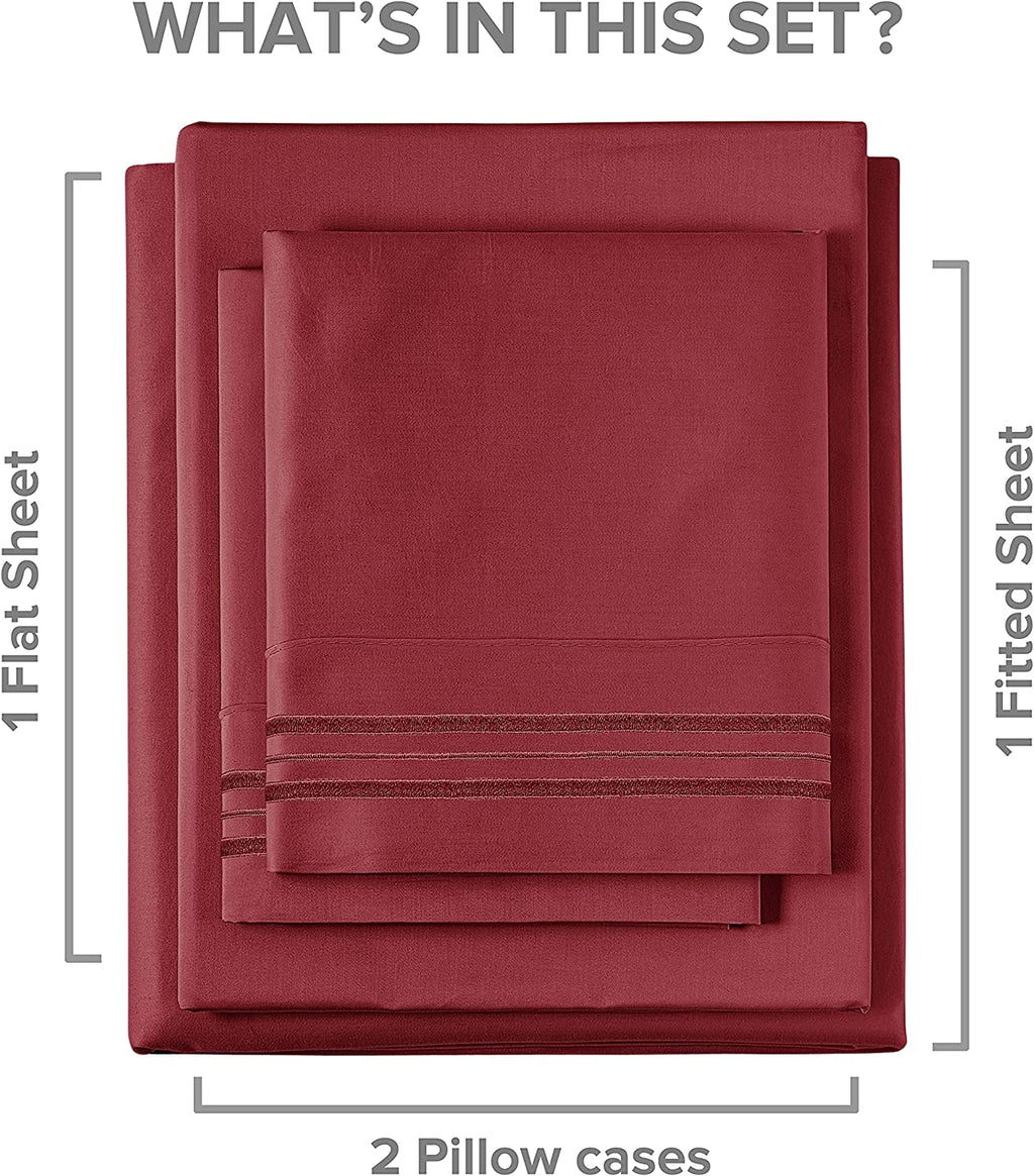 Cotton 400 Thread Count 4 Piece Deep Pocket Sheet Set