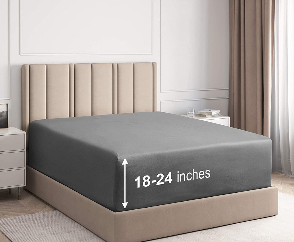 Cotton 400 Thread Count Deep Pocket Single Fitted Sheet