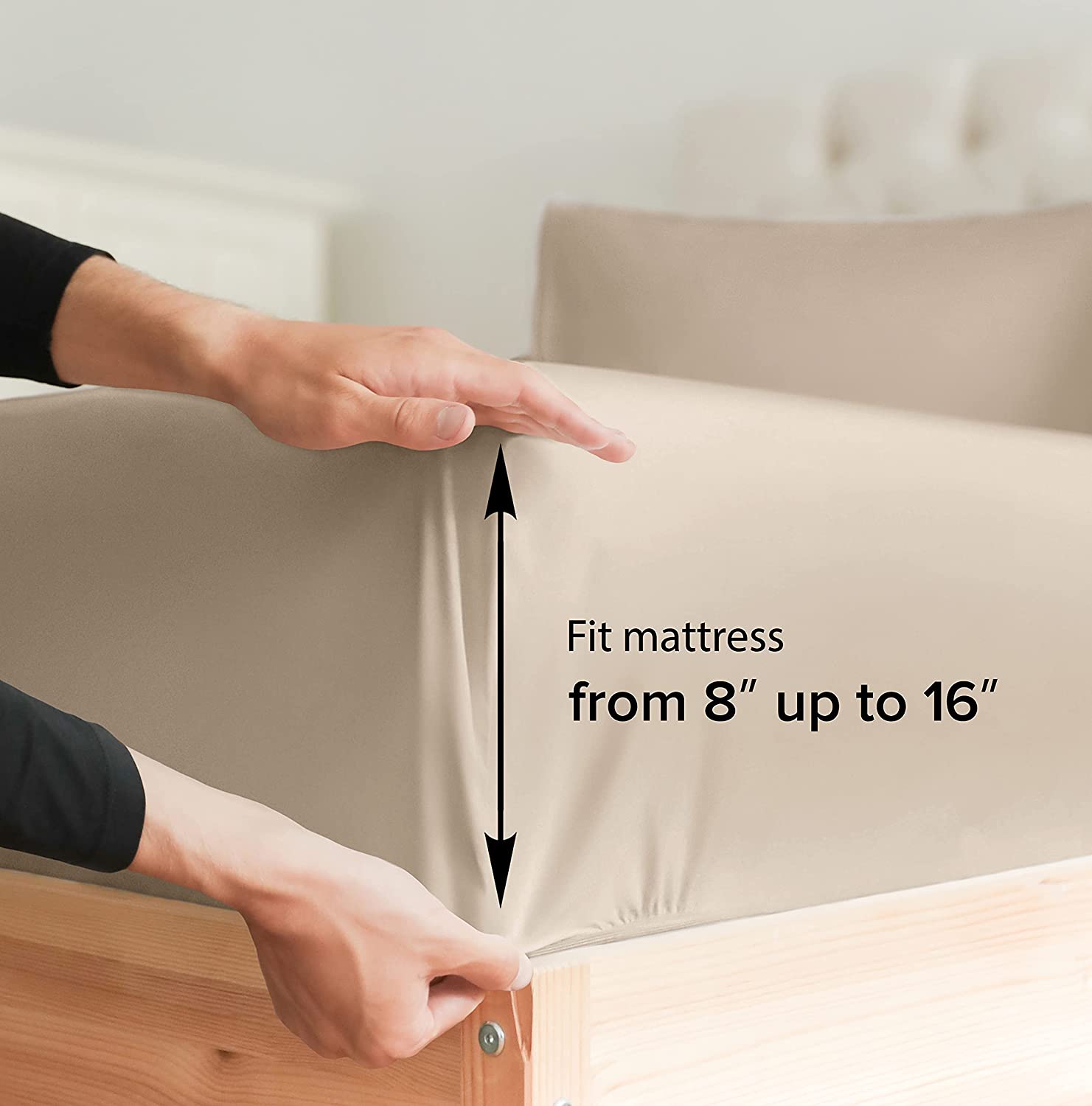 Cotton 400 Thread Count Standard Single Fitted Sheet