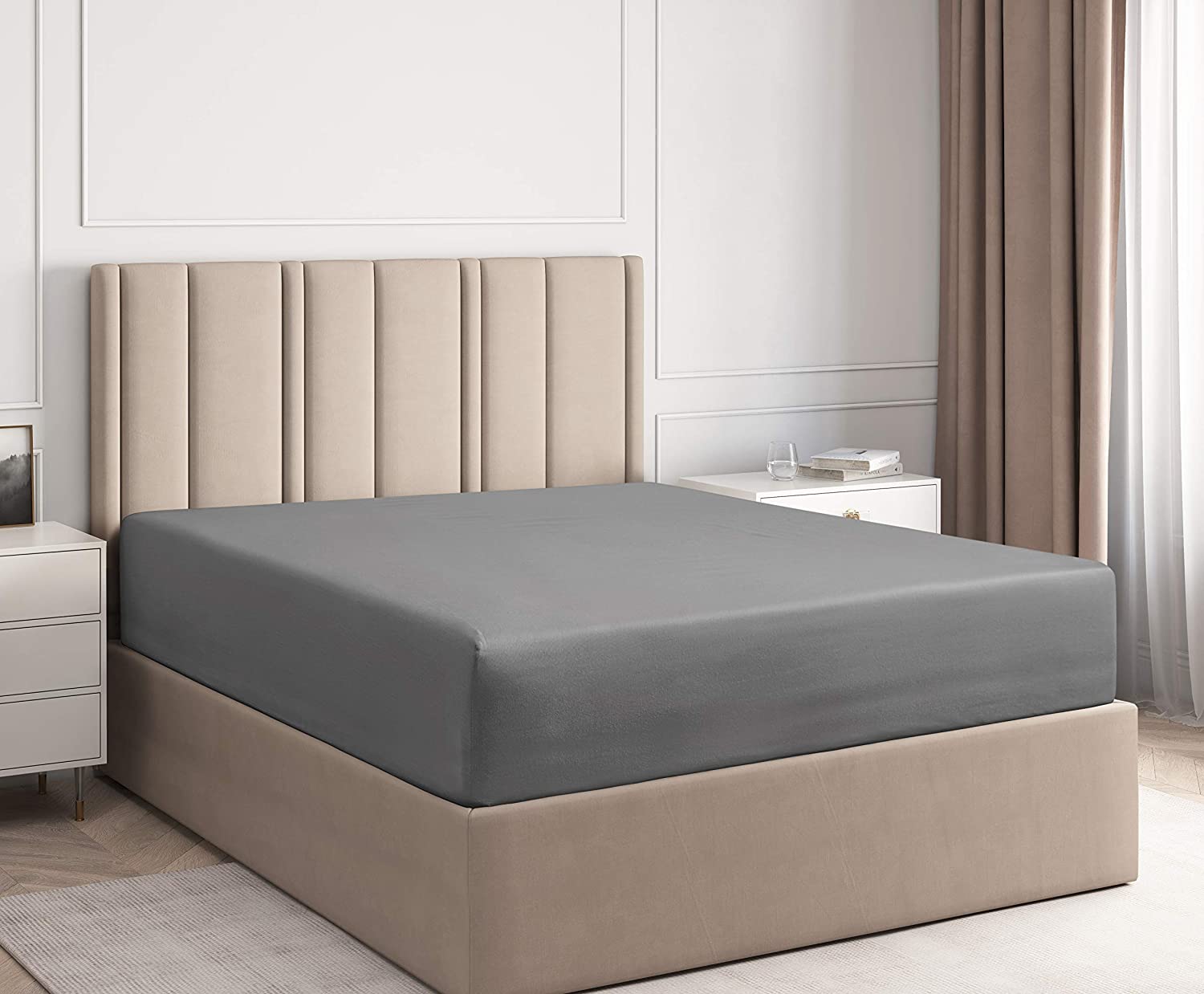 Cotton 400 Thread Count Standard Single Fitted Sheet