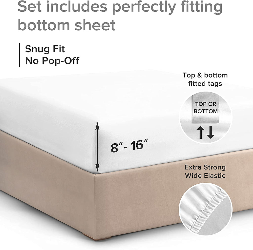 Cotton 400 Thread Count Standard Single Fitted Sheet