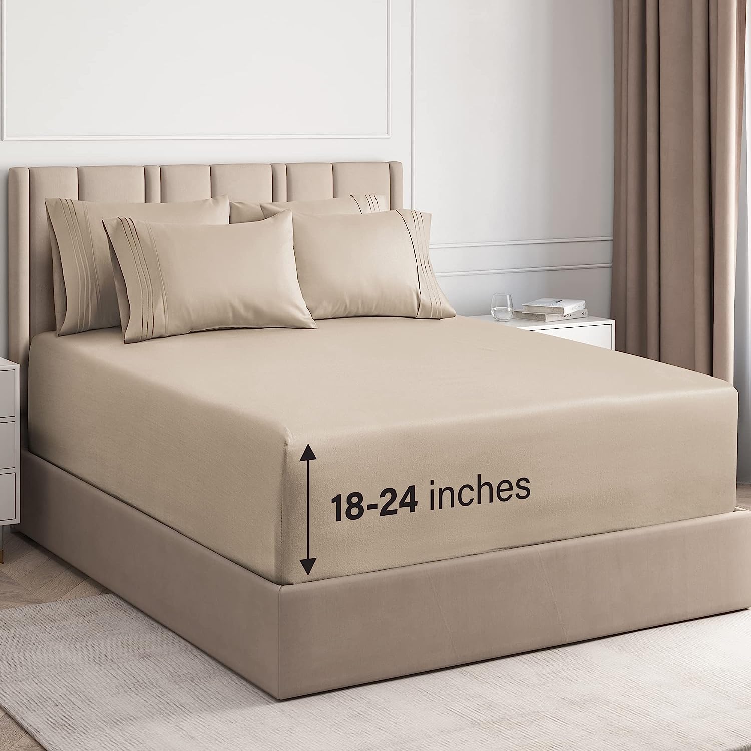 6 Piece Deep Pocket Sheet Set