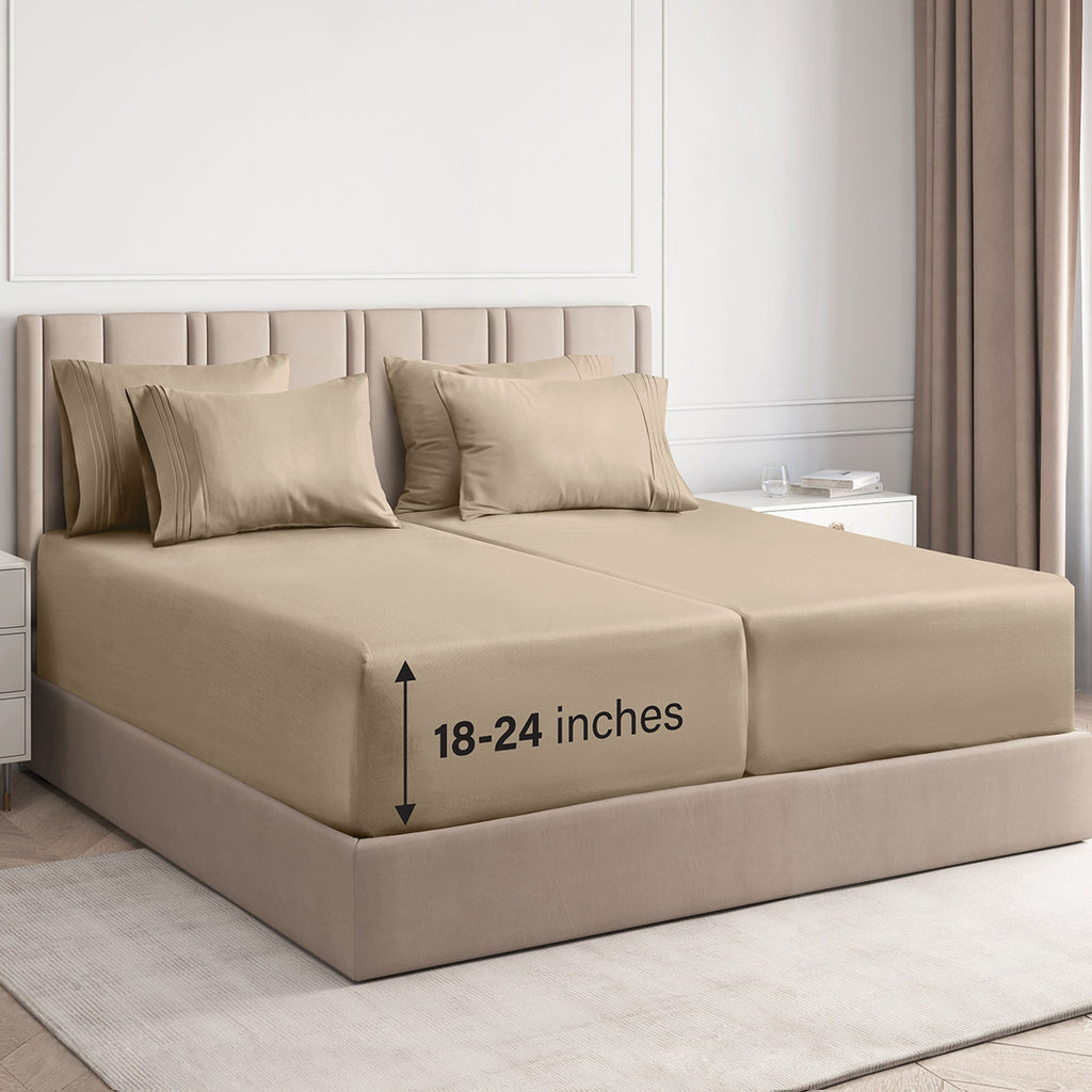 6 Piece Deep Pocket Sheet Set