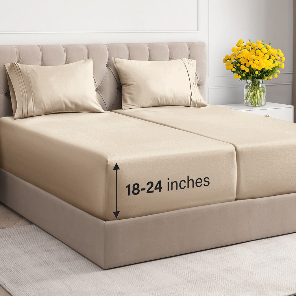 4 Piece Deep Pocket Sheet Set