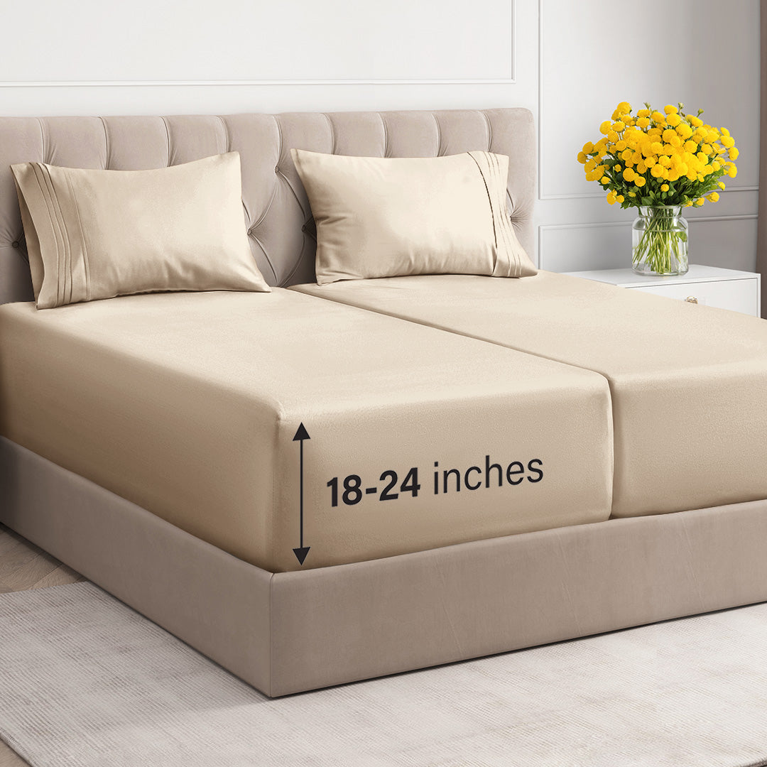 4 Piece Deep Pocket Sheet Set