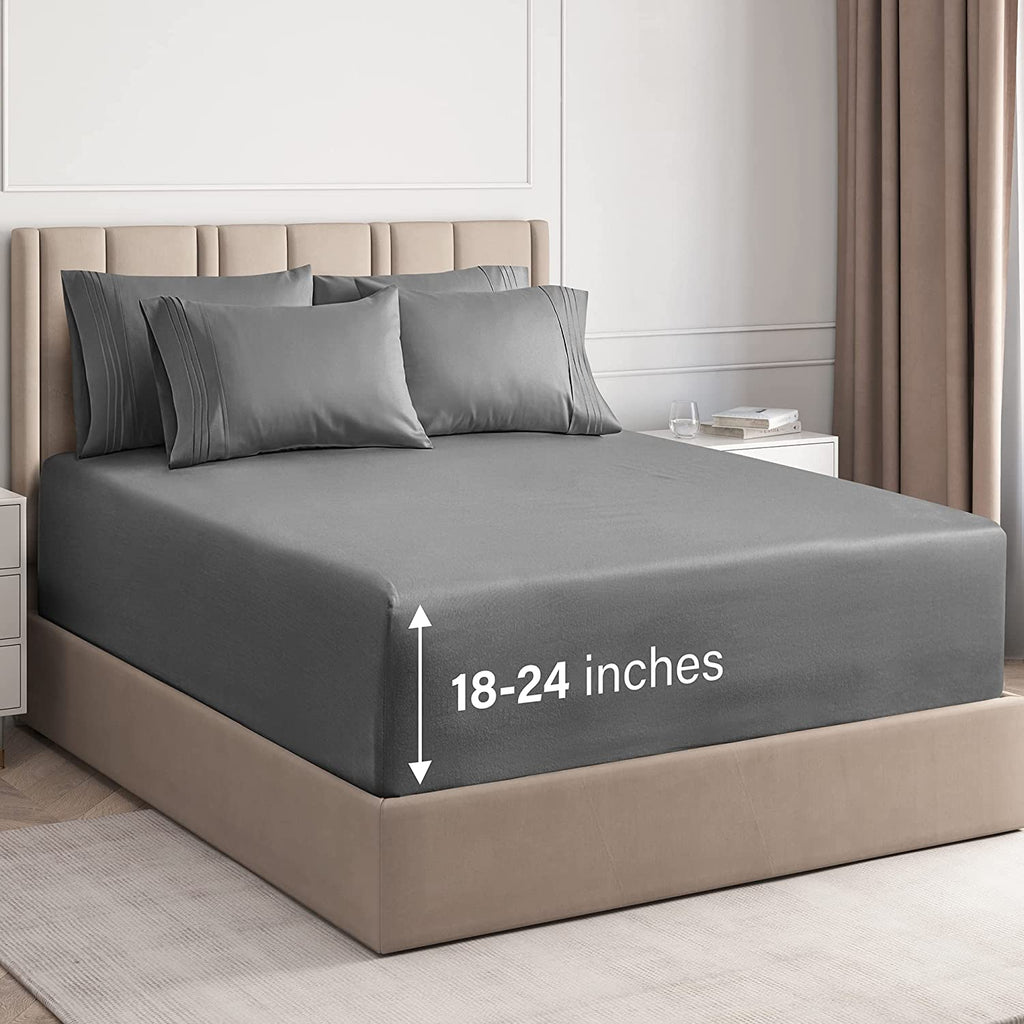 6 Piece Deep Pocket Sheet Set