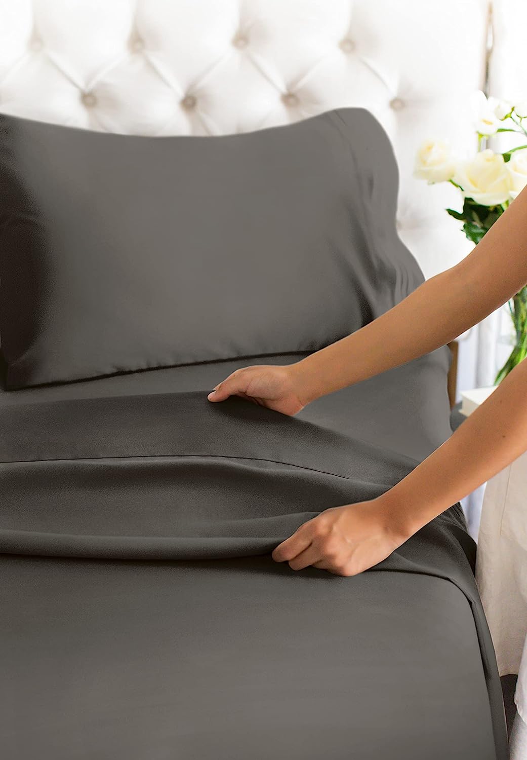 Cotton 400 Thread Count 4 Piece Deep Pocket Sheet Set