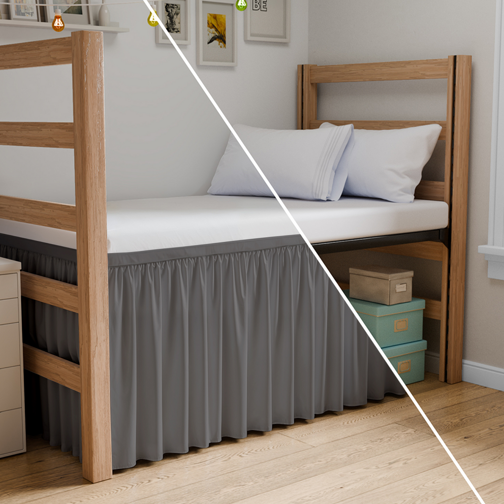 Wrap Around Dorm Room Bed Skirt