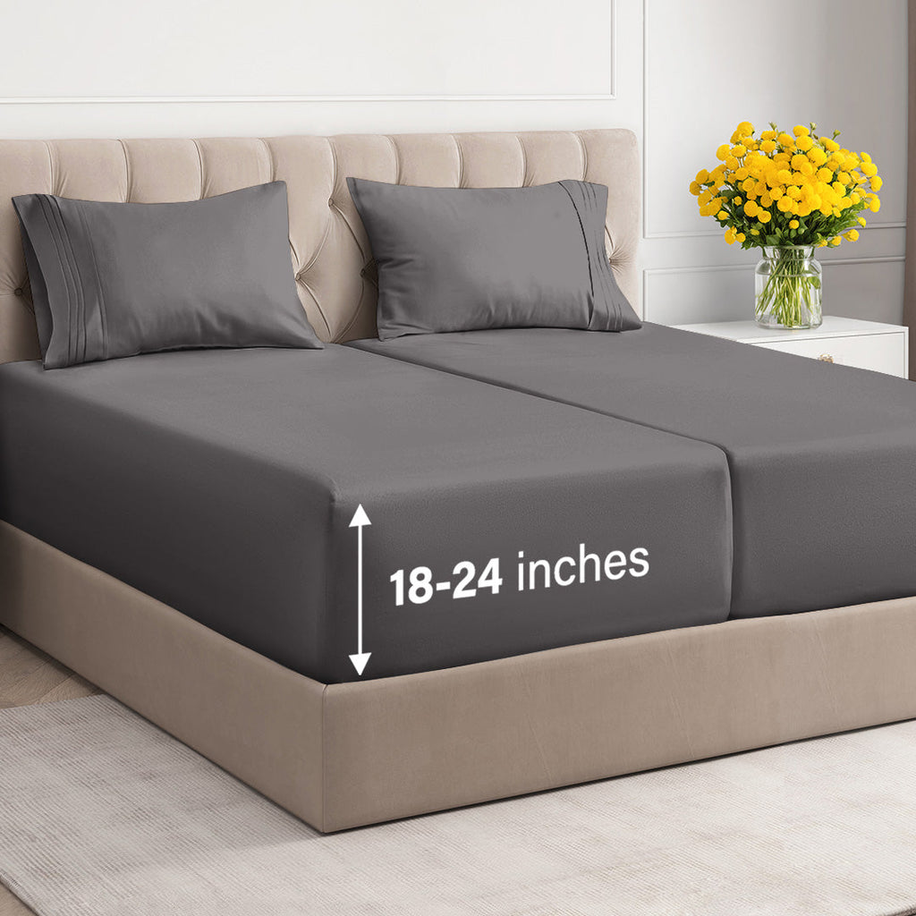 4 Piece Deep Pocket Sheet Set
