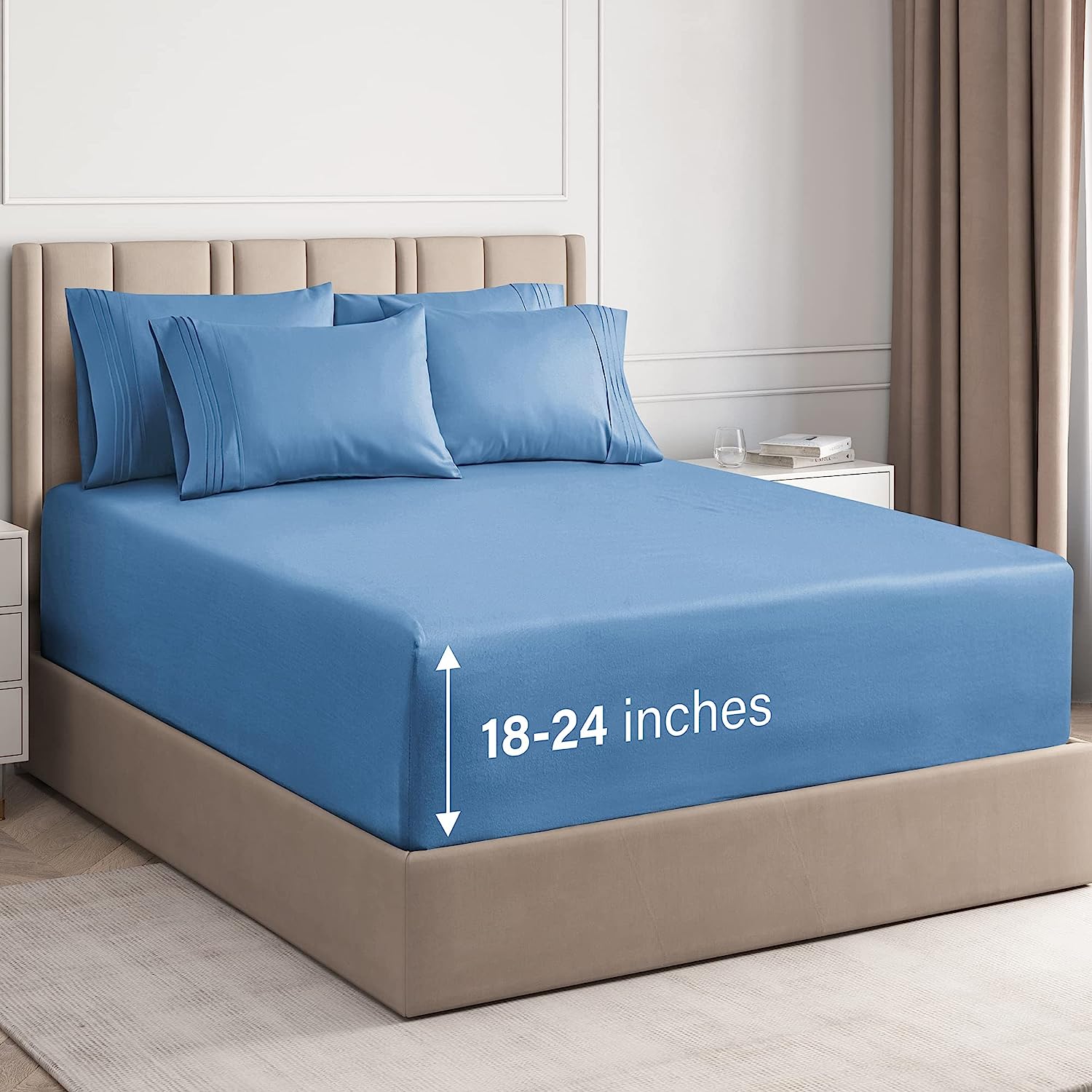 6 Piece Deep Pocket Sheet Set