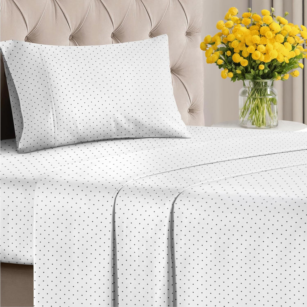 4 Piece Striped Sheet Set