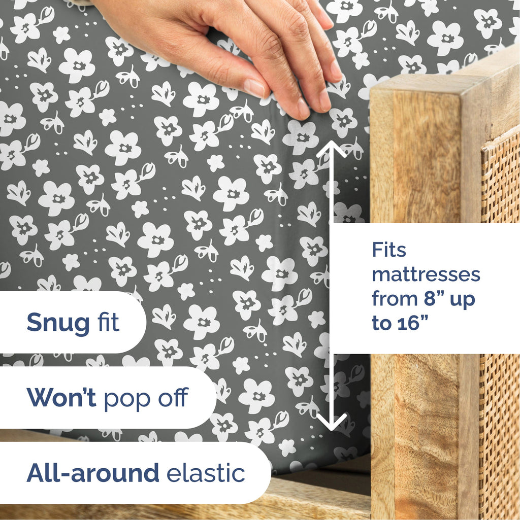 4 Piece Floral Sheet Set