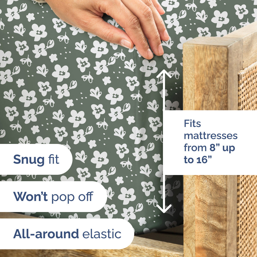4 Piece Floral Sheet Set