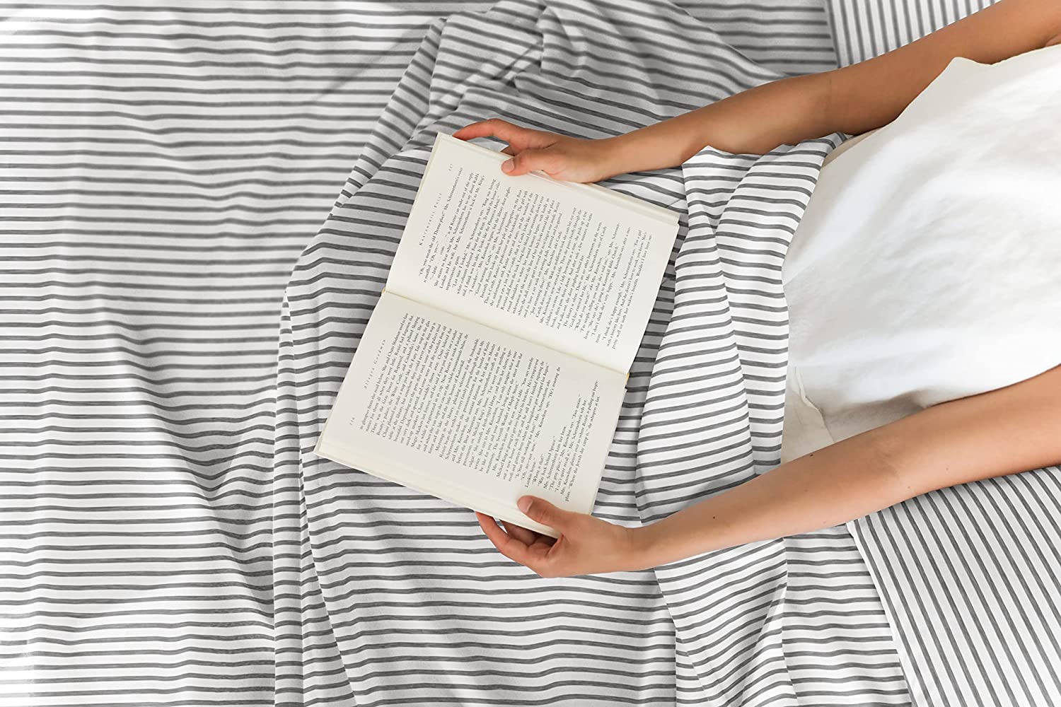 4 Piece Striped Sheet Set