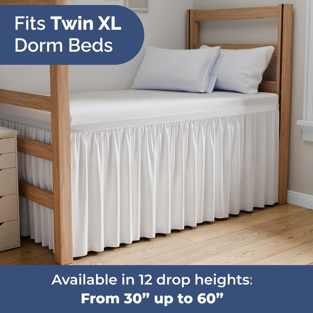 Wrap Around Dorm Room Bed Skirt