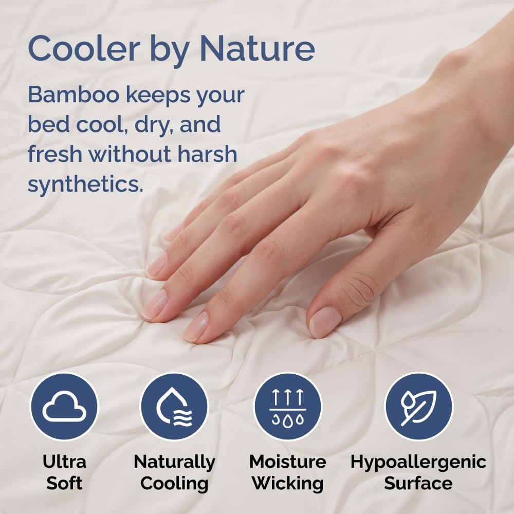 Premium Waterproof Bamboo Mattress Cover