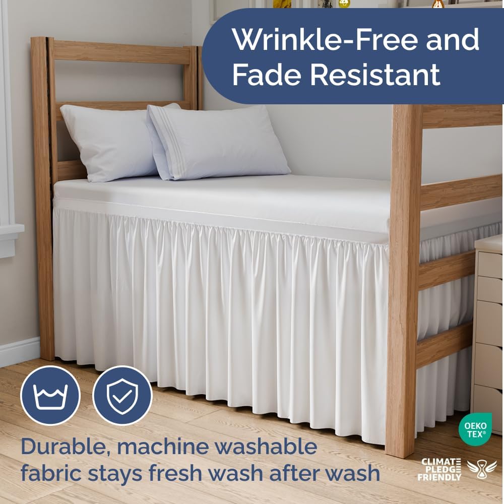 Wrap Around Dorm Room Bed Skirt