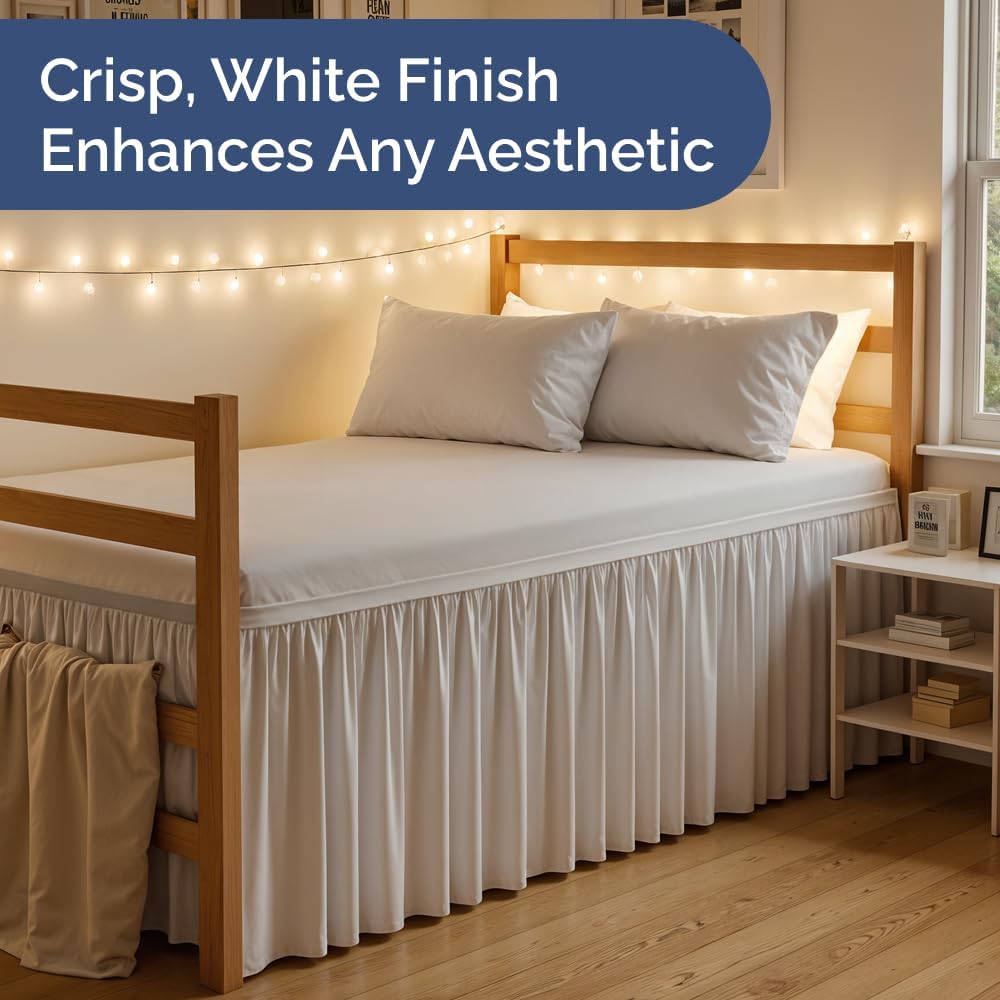 Wrap Around Dorm Room Bed Skirt
