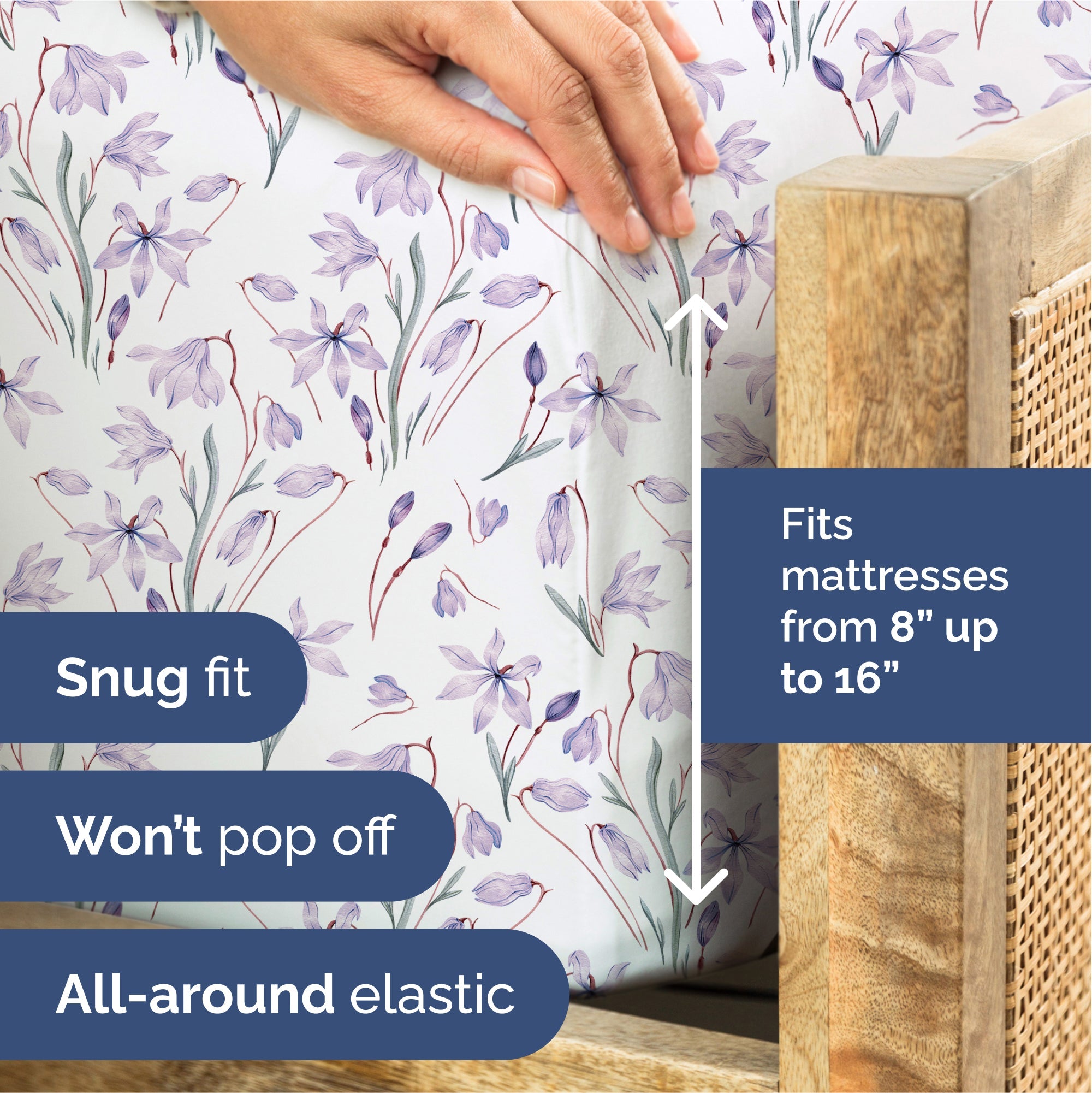 4 Piece Floral Sheet Set