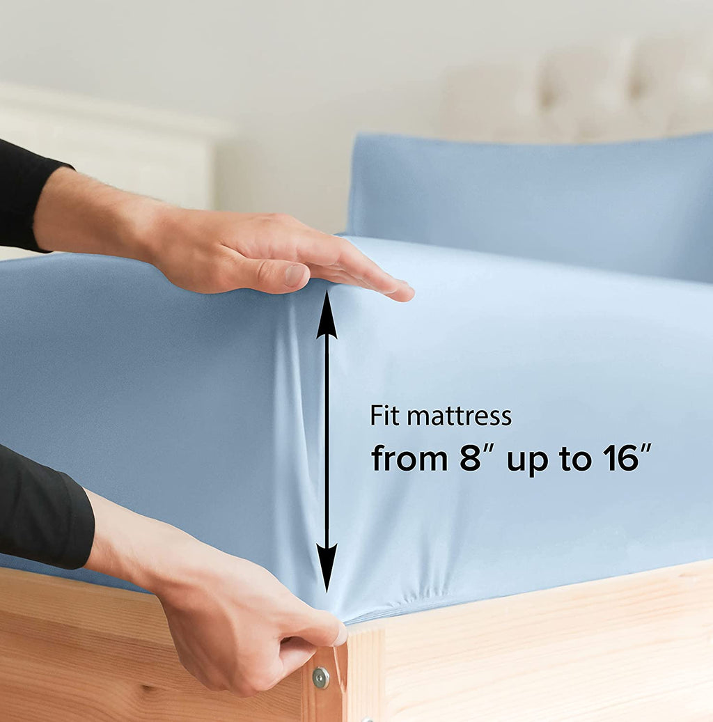 Cotton 400 Thread Count Standard Single Fitted Sheet