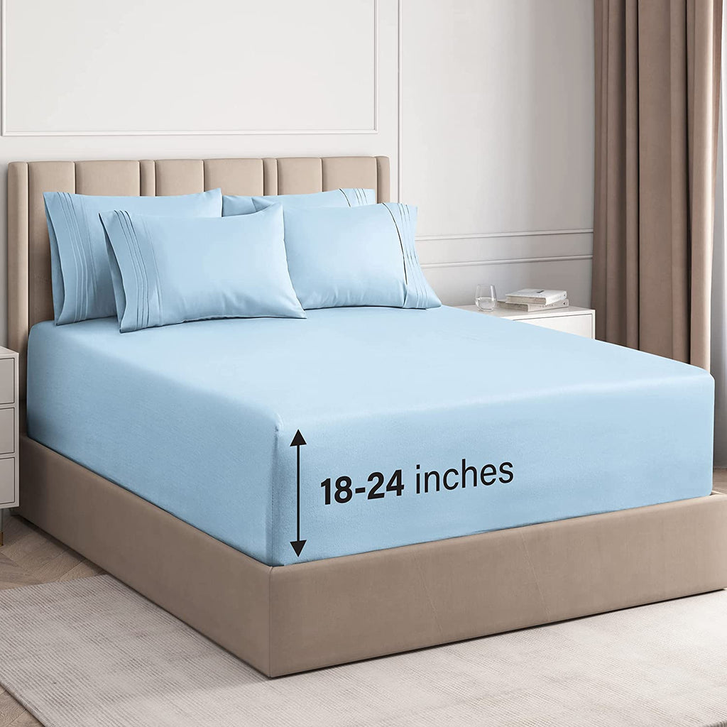 6 Piece Deep Pocket Sheet Set