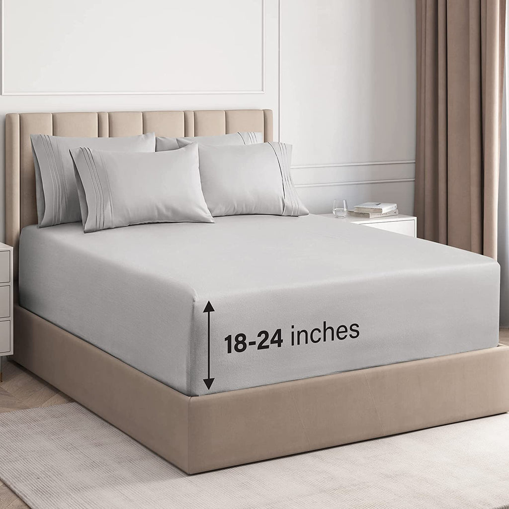 6 Piece Deep Pocket Sheet Set