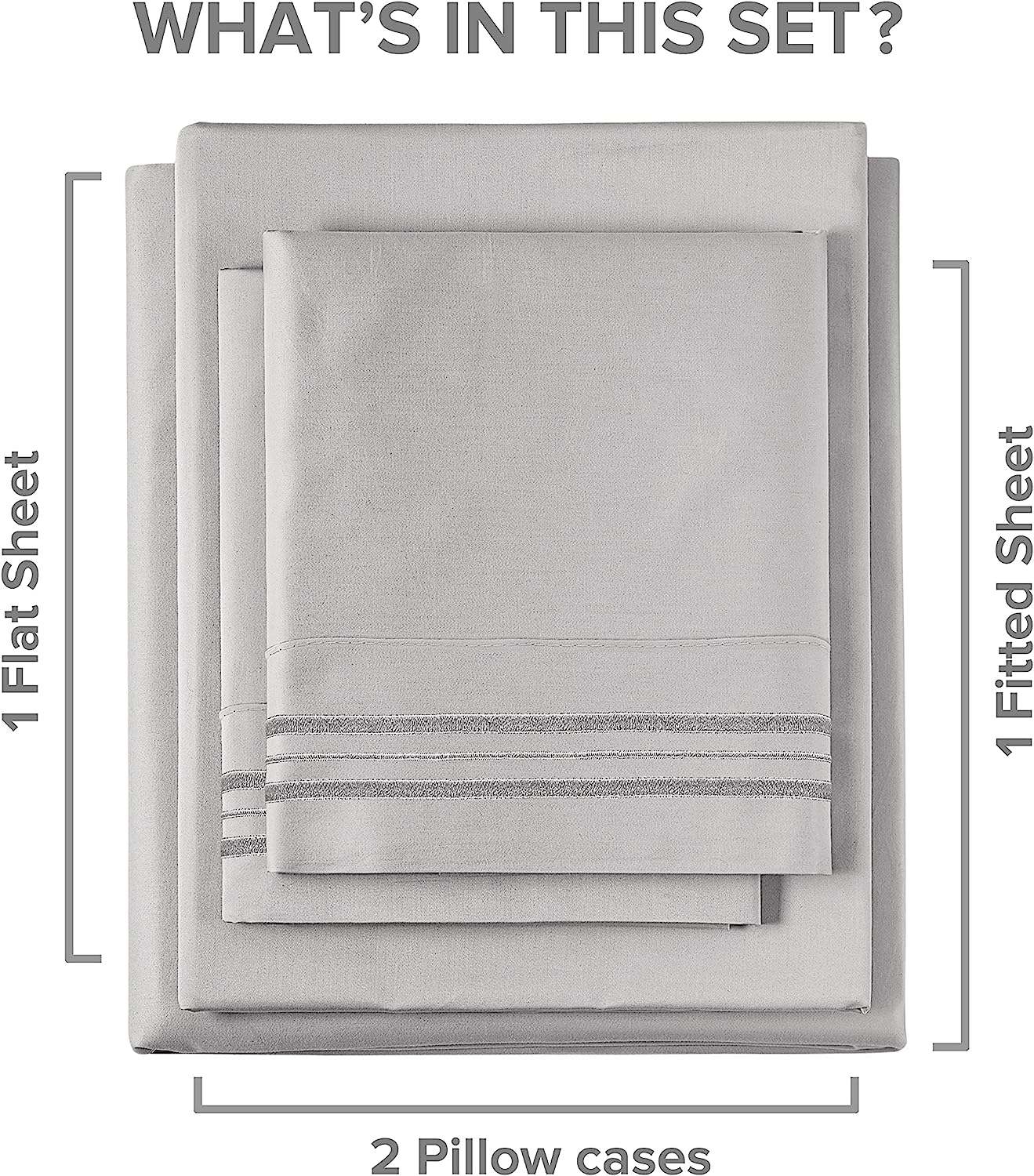 Cotton 400 Thread Count 4 Piece Deep Pocket Sheet Set