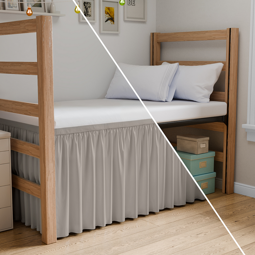 Wrap Around Dorm Room Bed Skirt