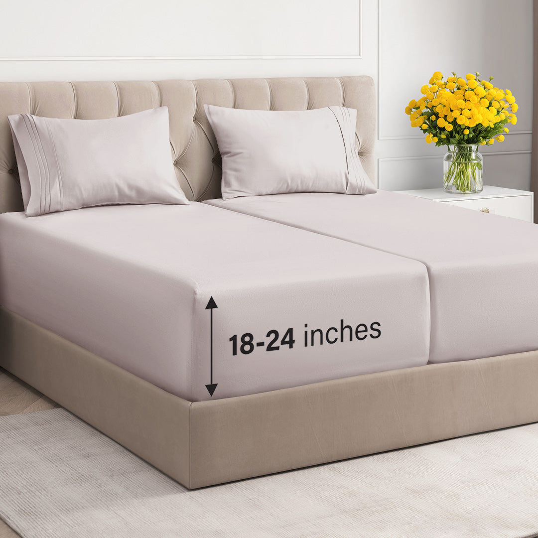 4 Piece Deep Pocket Sheet Set