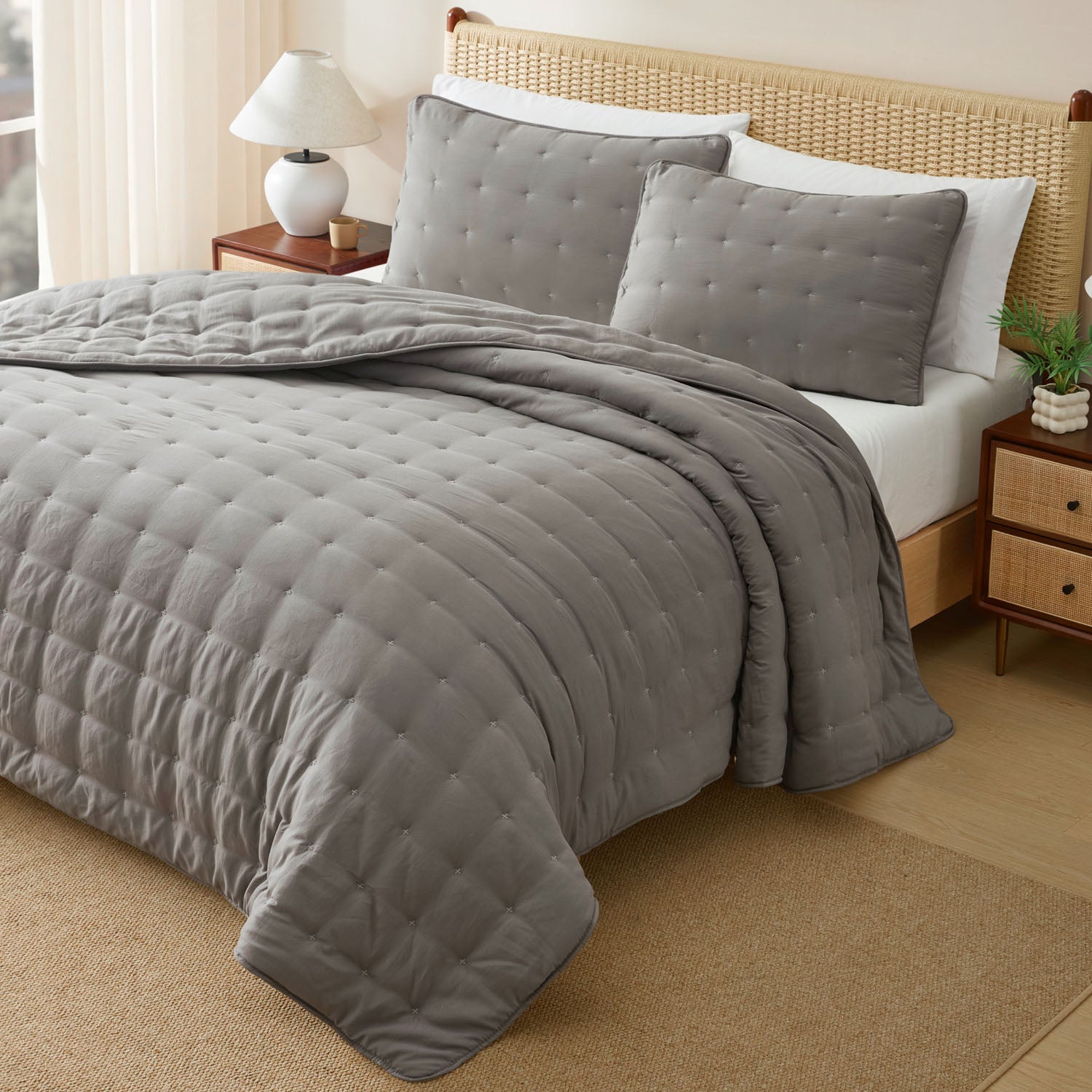 Washed Quilt Set