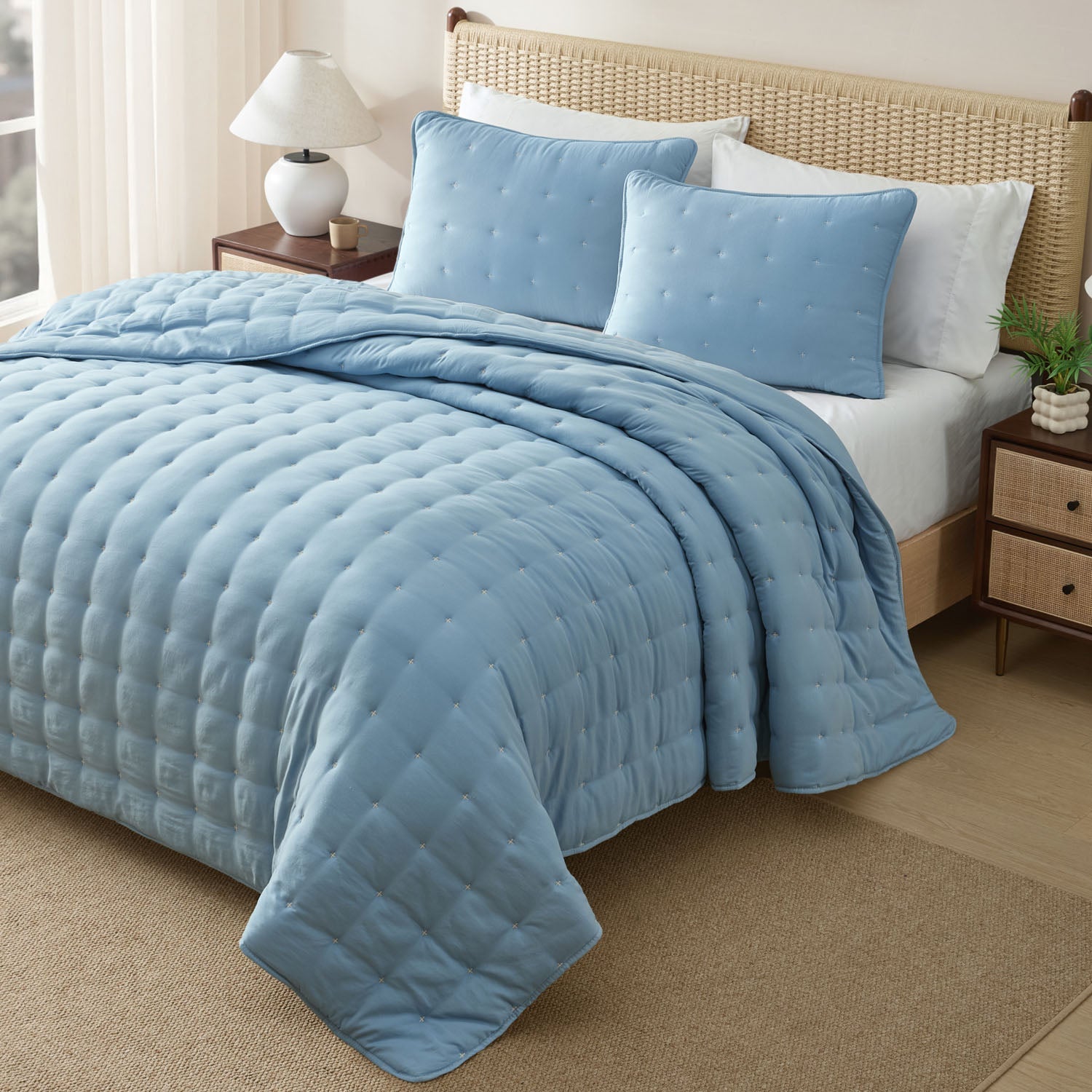 Washed Quilt Set