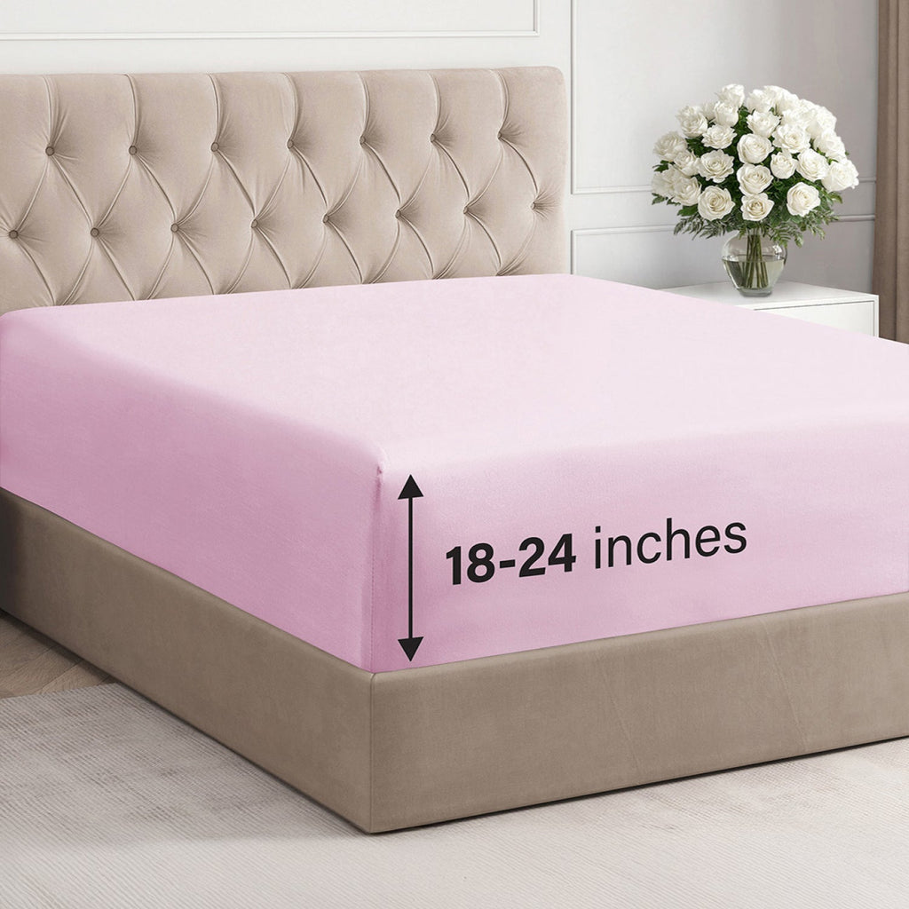 Deep Pocket Single Fitted Sheet