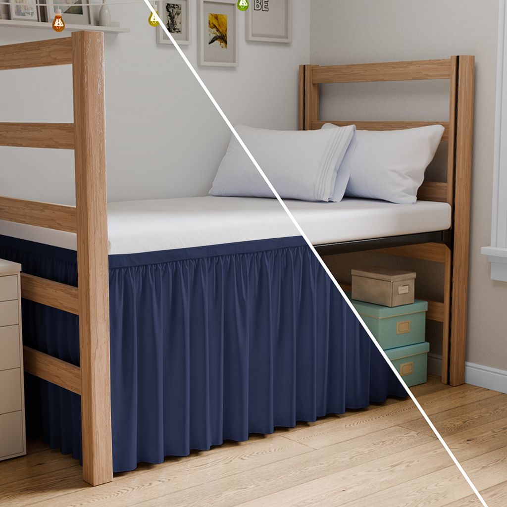 Wrap Around Dorm Room Bed Skirt