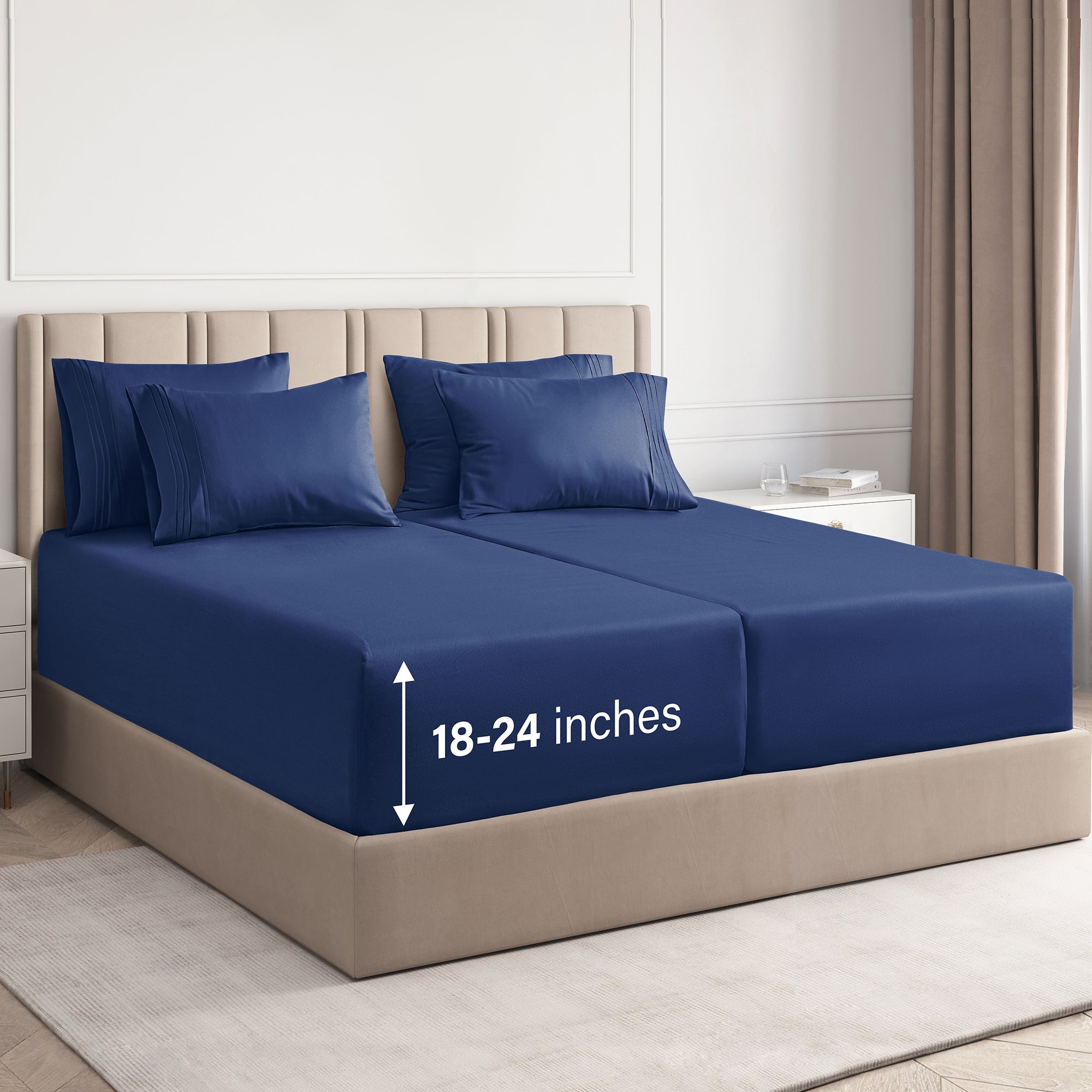 6 Piece Deep Pocket Sheet Set
