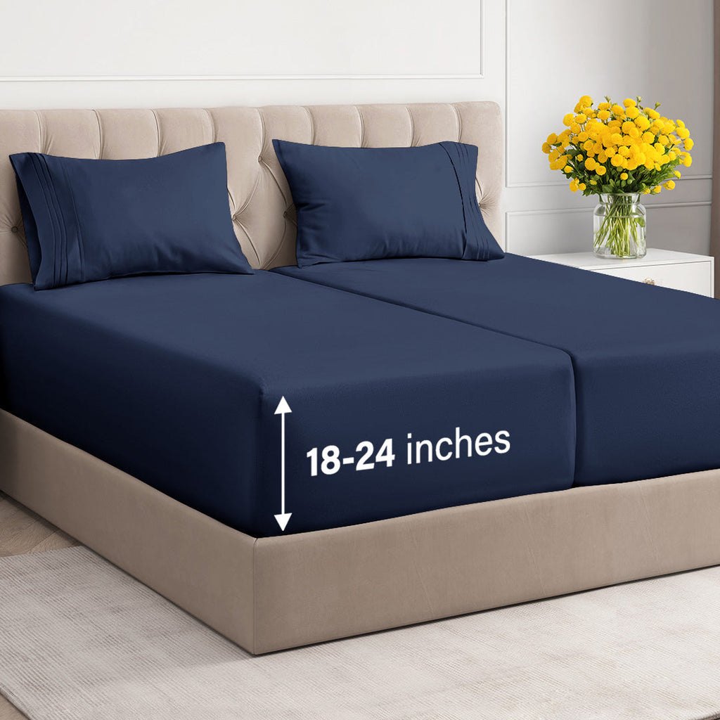 4 Piece Deep Pocket Sheet Set