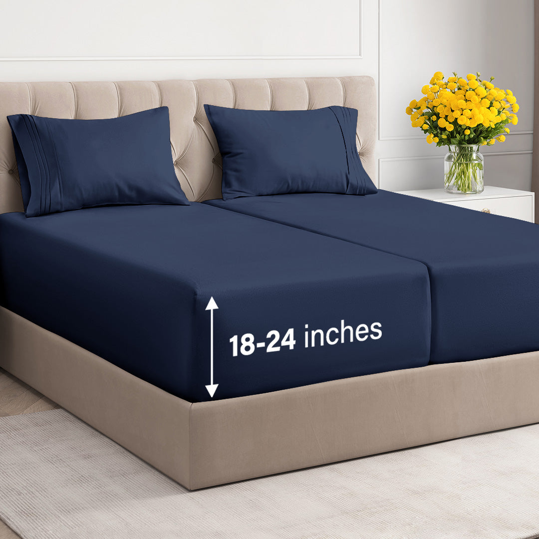 4 Piece Deep Pocket Sheet Set