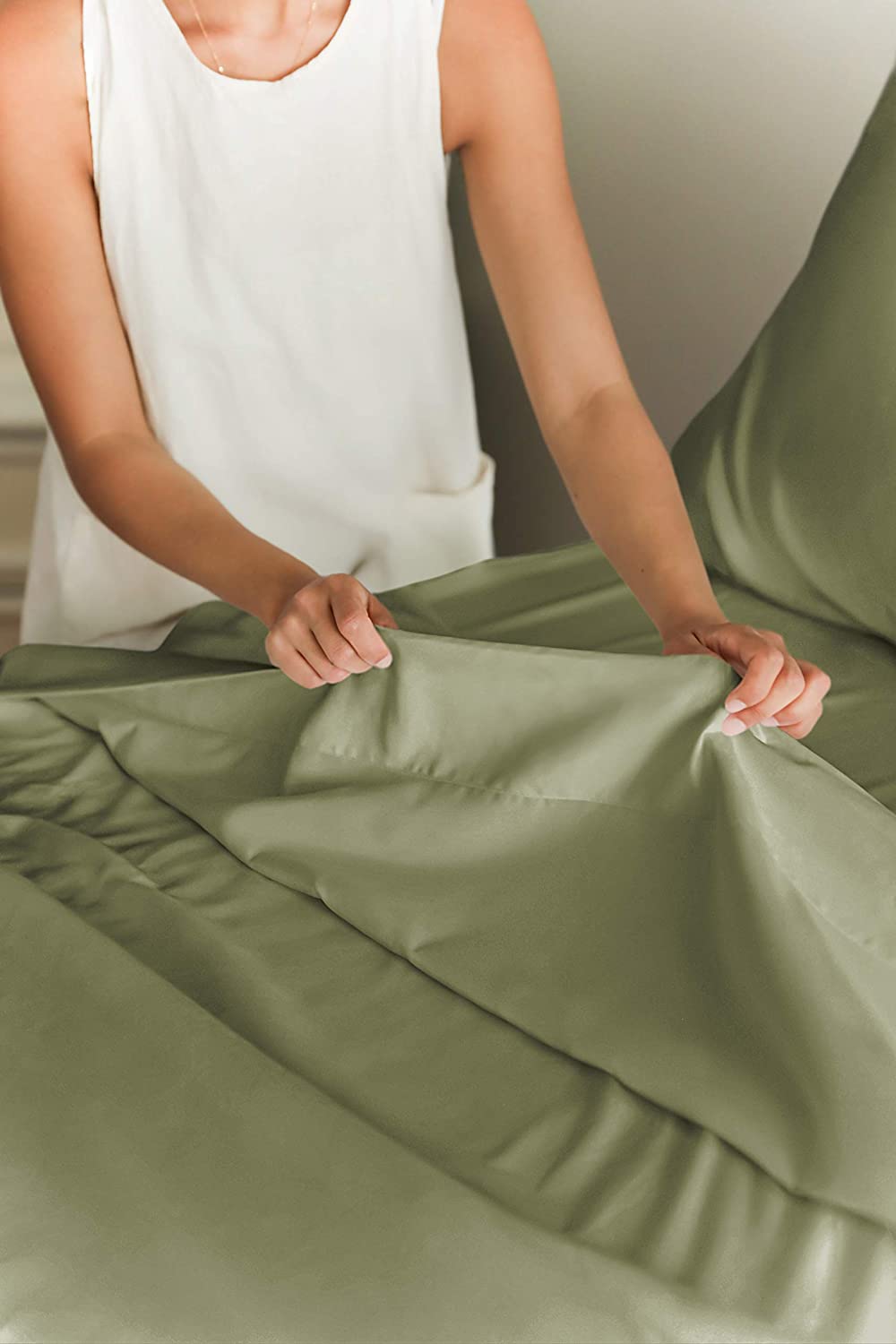 Cotton 400 Thread Count 4 Piece Deep Pocket Sheet Set