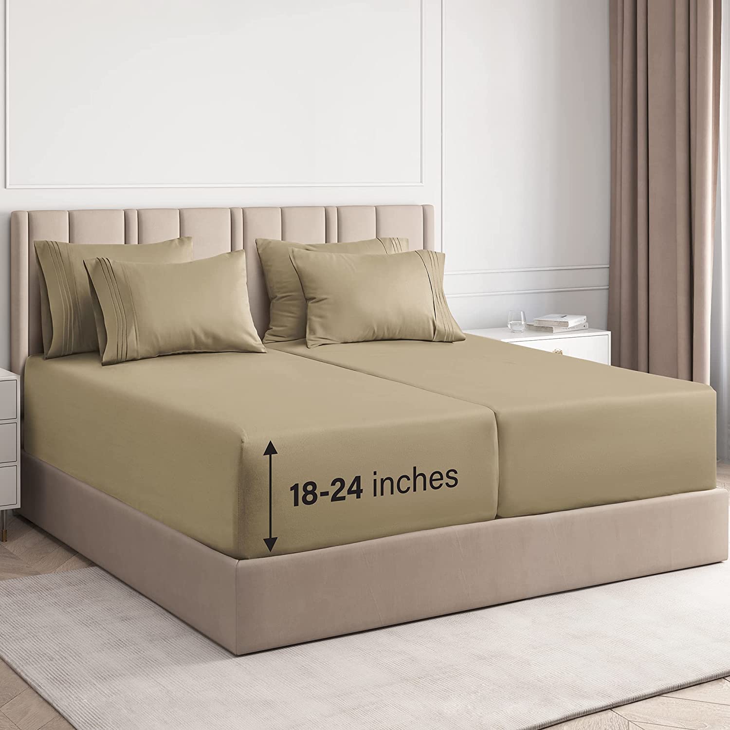 6 Piece Deep Pocket Sheet Set