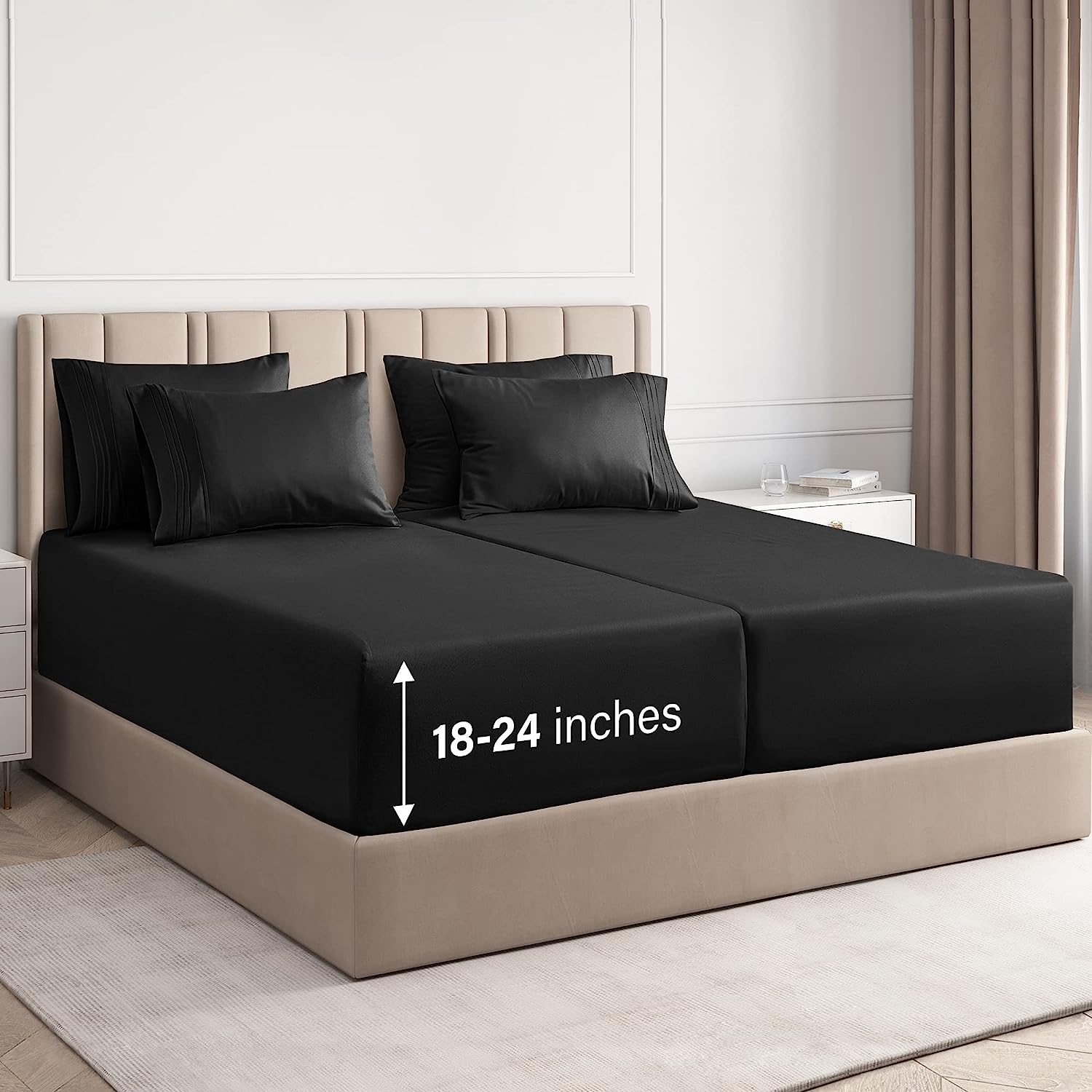 6 Piece Deep Pocket Sheet Set