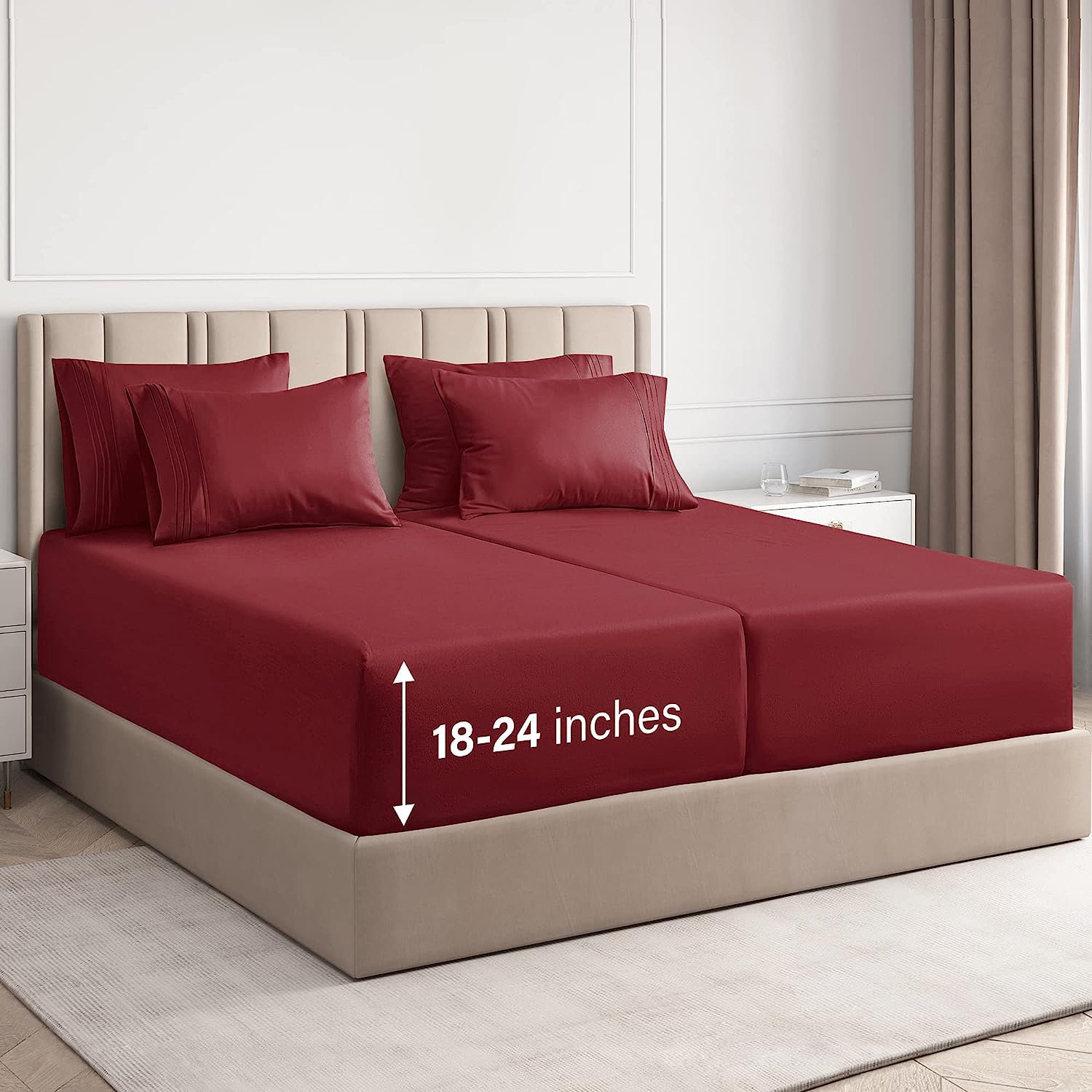 6 Piece Deep Pocket Sheet Set