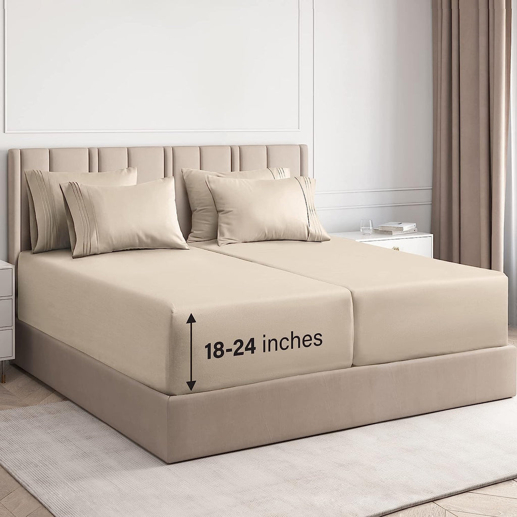 6 Piece Deep Pocket Sheet Set