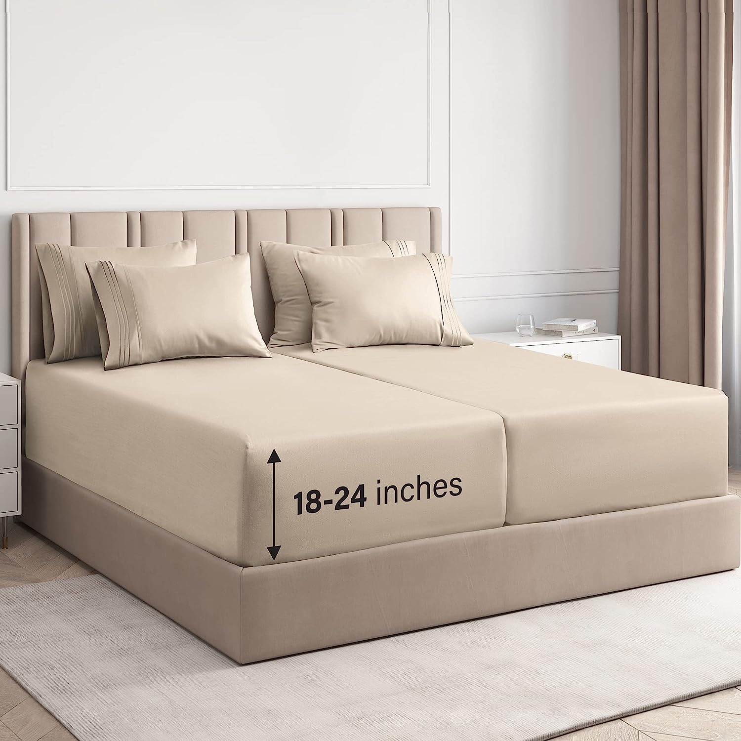 6 Piece Deep Pocket Sheet Set