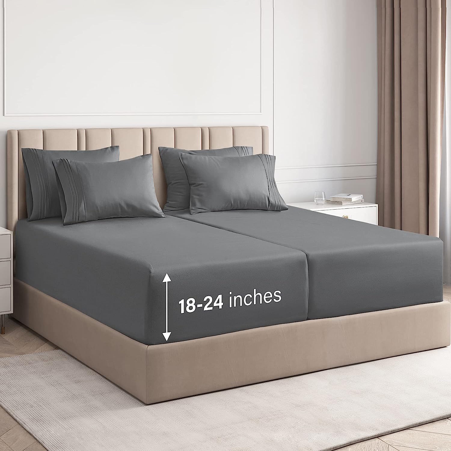 6 Piece Deep Pocket Sheet Set