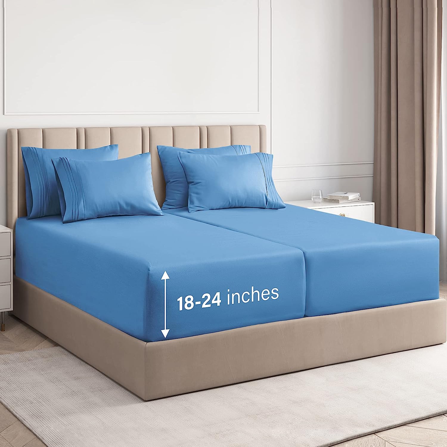 6 Piece Deep Pocket Sheet Set
