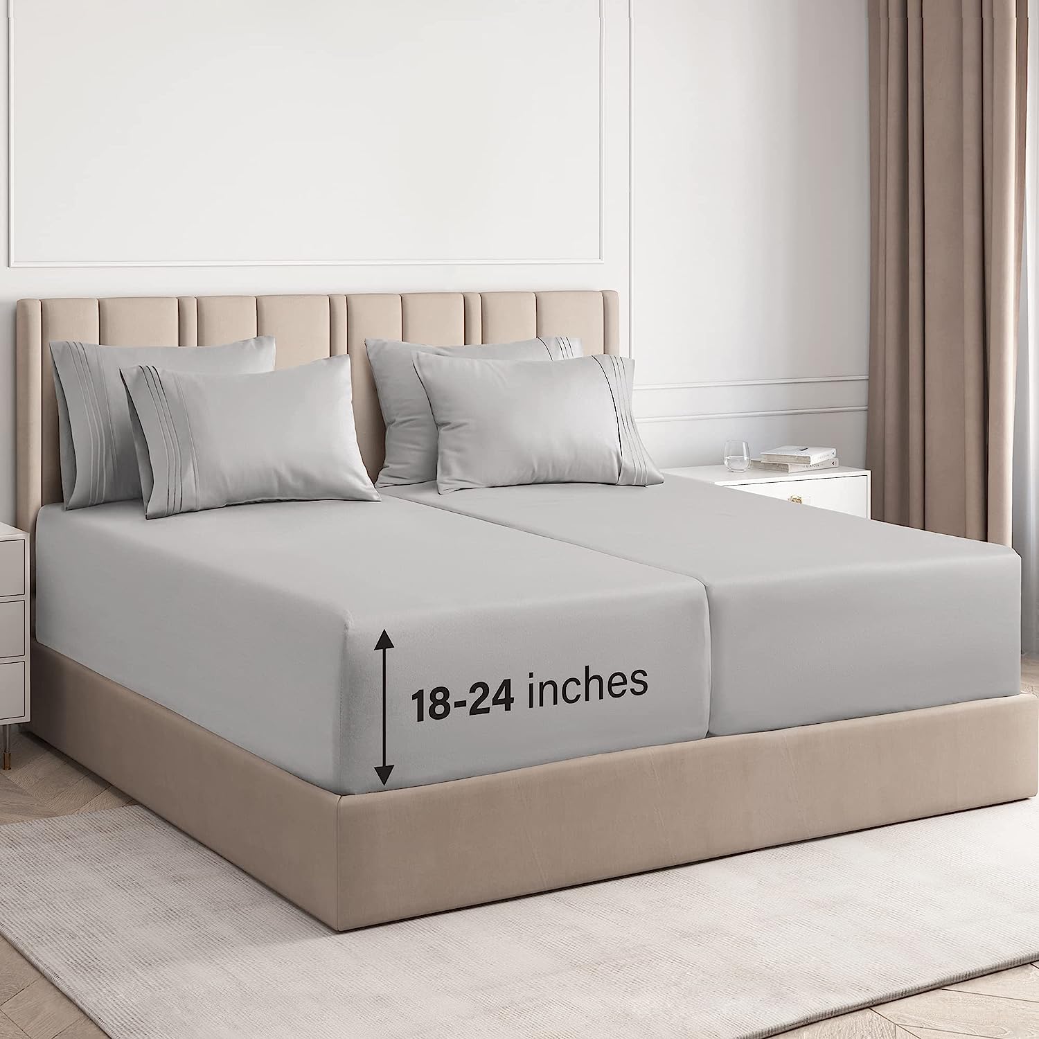 6 Piece Deep Pocket Sheet Set