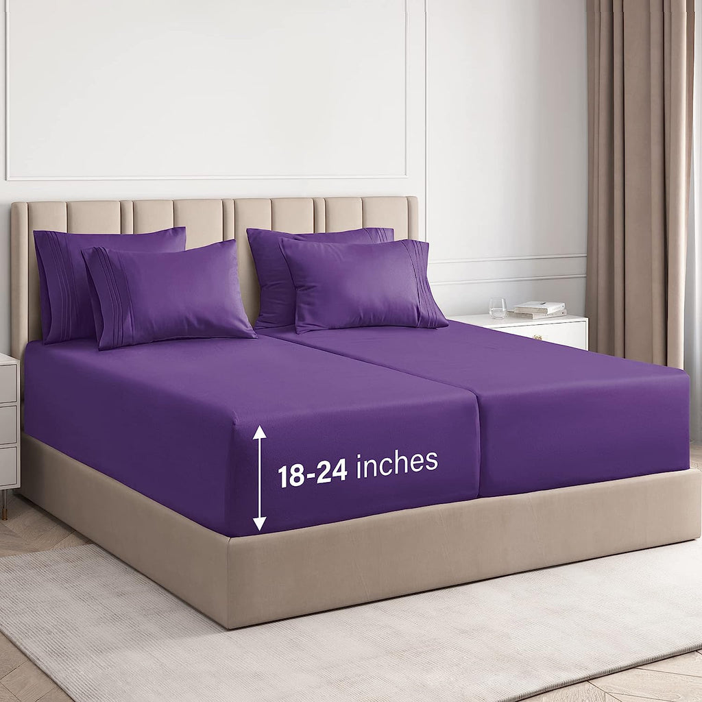6 Piece Deep Pocket Sheet Set