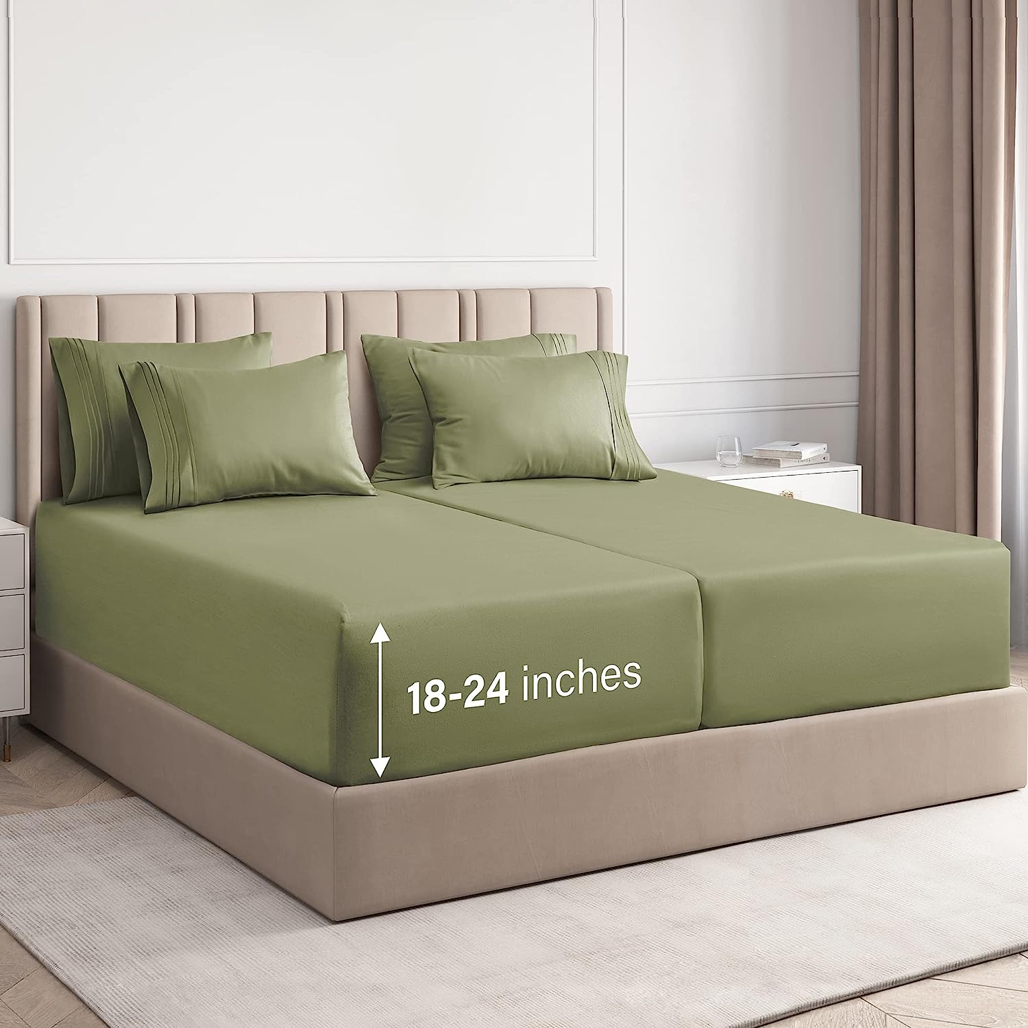 6 Piece Deep Pocket Sheet Set