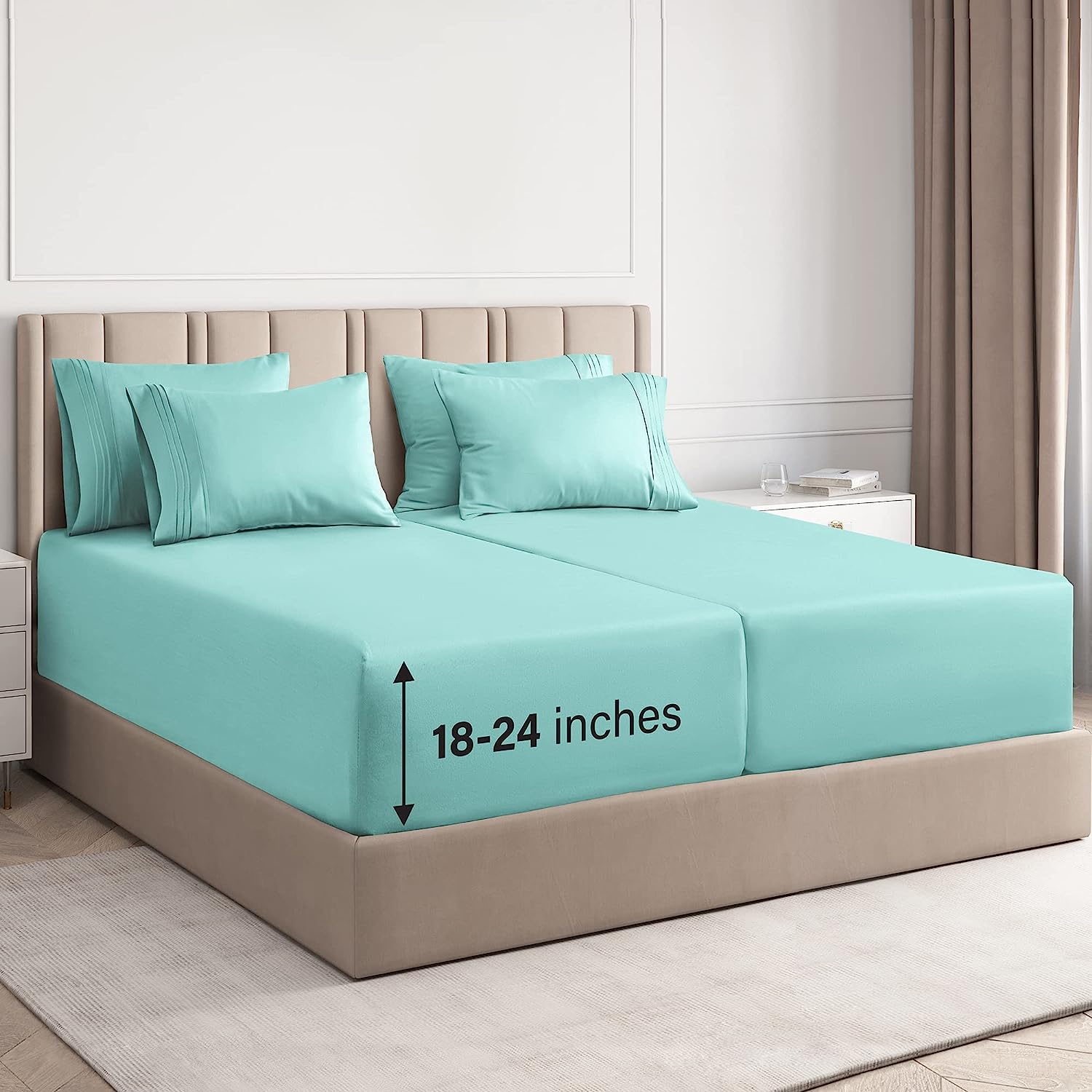 6 Piece Deep Pocket Sheet Set