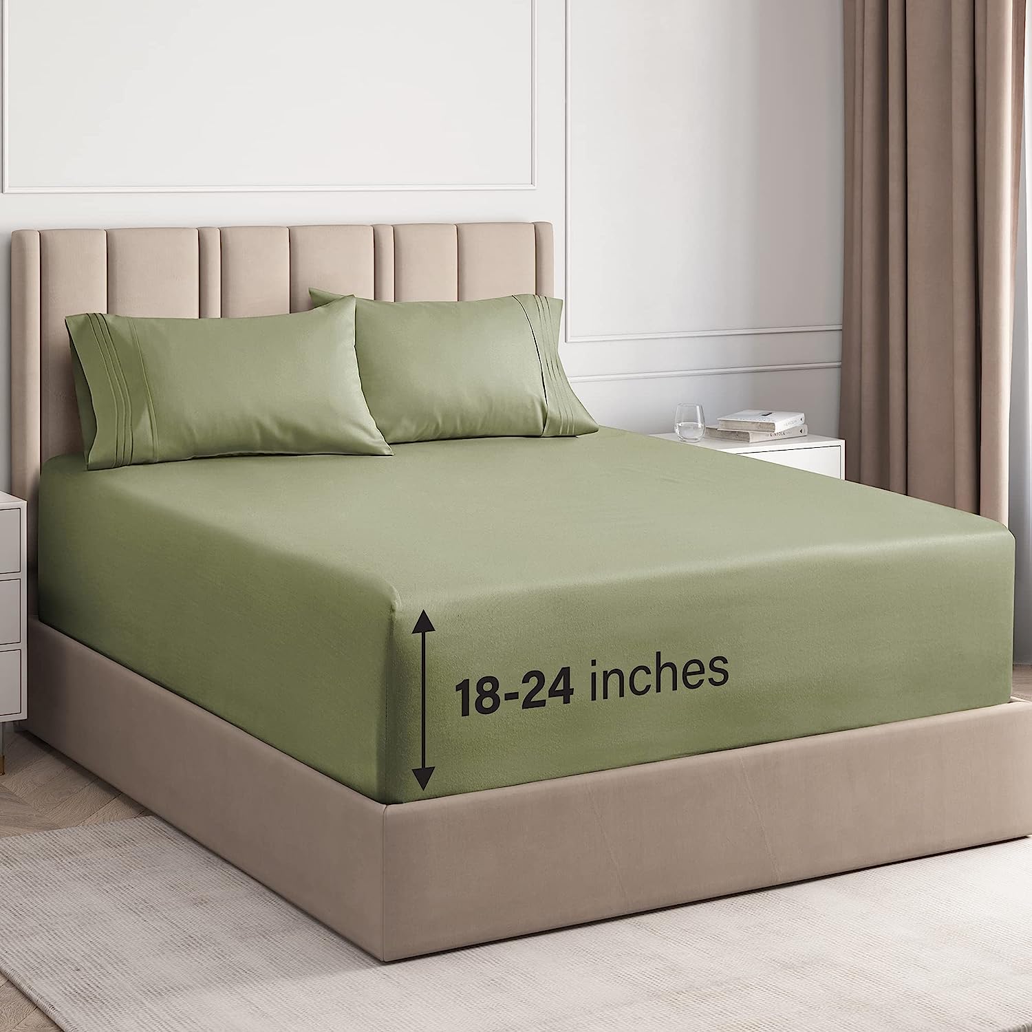 6 Piece Deep Pocket Sheet Set
